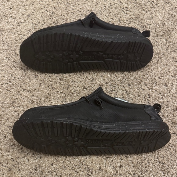 Hey Dude Black Leather Slip-On Loafers - Picture 4 of 6